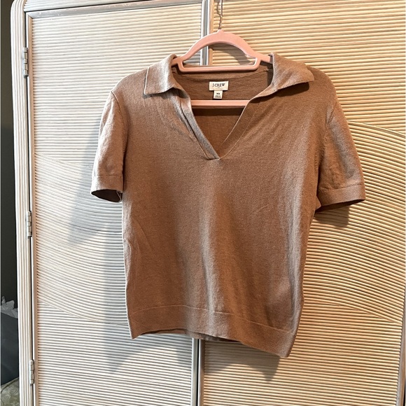 Women’s collared short sleeve sweater by J Crew Factory - Picture 1 of 7